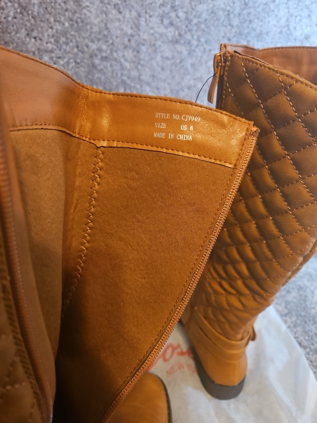 Womens Vepose Camel Color Tall Riding Boots. Style 949. Size 6. New