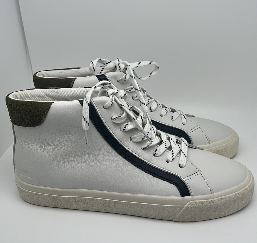 Madewell Sidewalk High-Top Sneakers in Colorblock Leather Unisex Size 8 NWOT