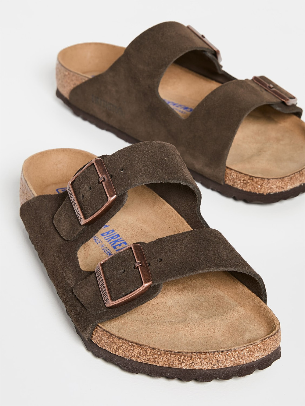 Birkenstock Arizona Soft Footbed Sandals Suede Leather Shoes New w/ Box – Mocha