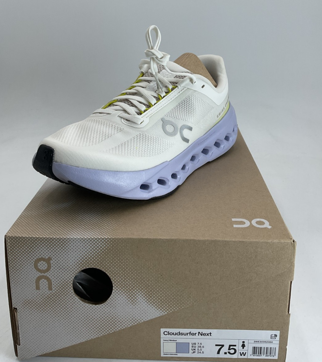 On Cloudsurfer Next Women’s Size 7.5 Ivory/Nimbus Running Shoes