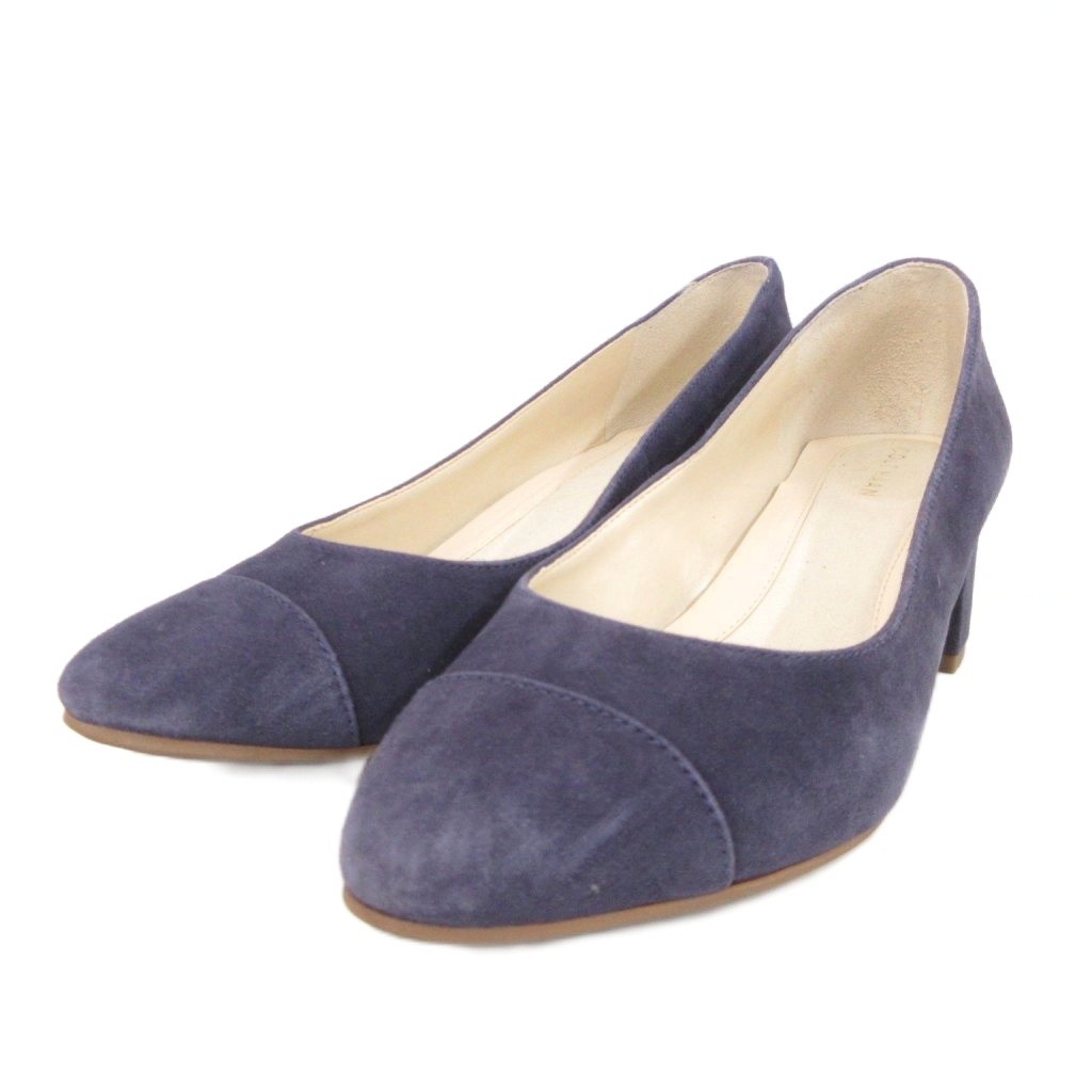 Cole Haan Women’s Navy Blue Pumps 5 US 3.5cm Heel Waterproof Condition B