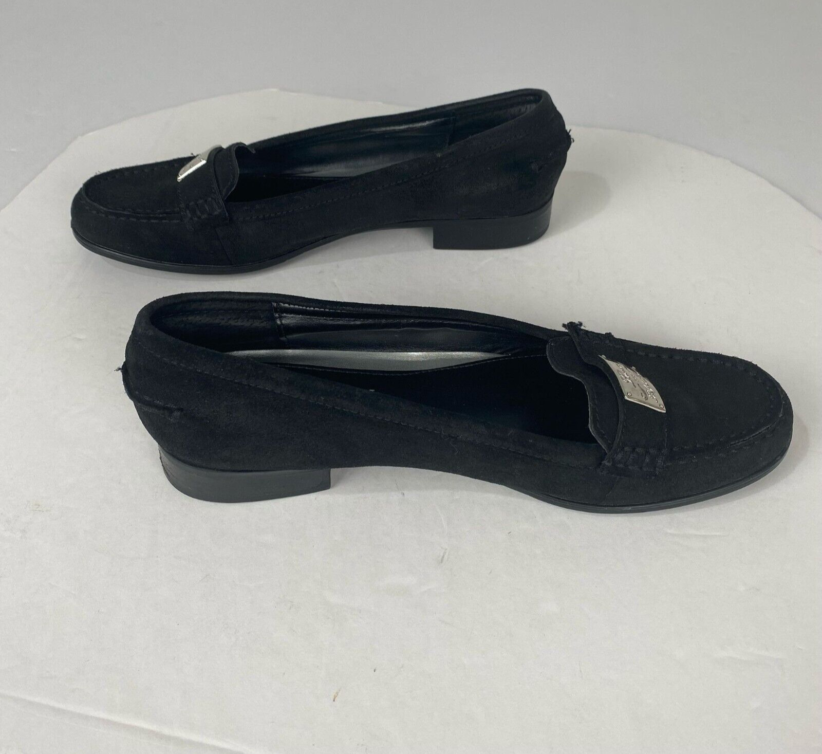 Lauren Ralph Lauren Shoes Womens size 10 B Leather Suede Black Loafer