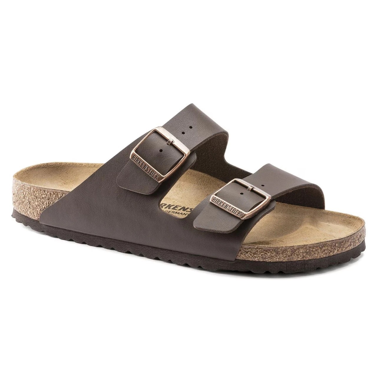 NEW-Birkenstock Arizona Birko-Flor Soft Footbed Unisex Sandals Select Size-Mocha