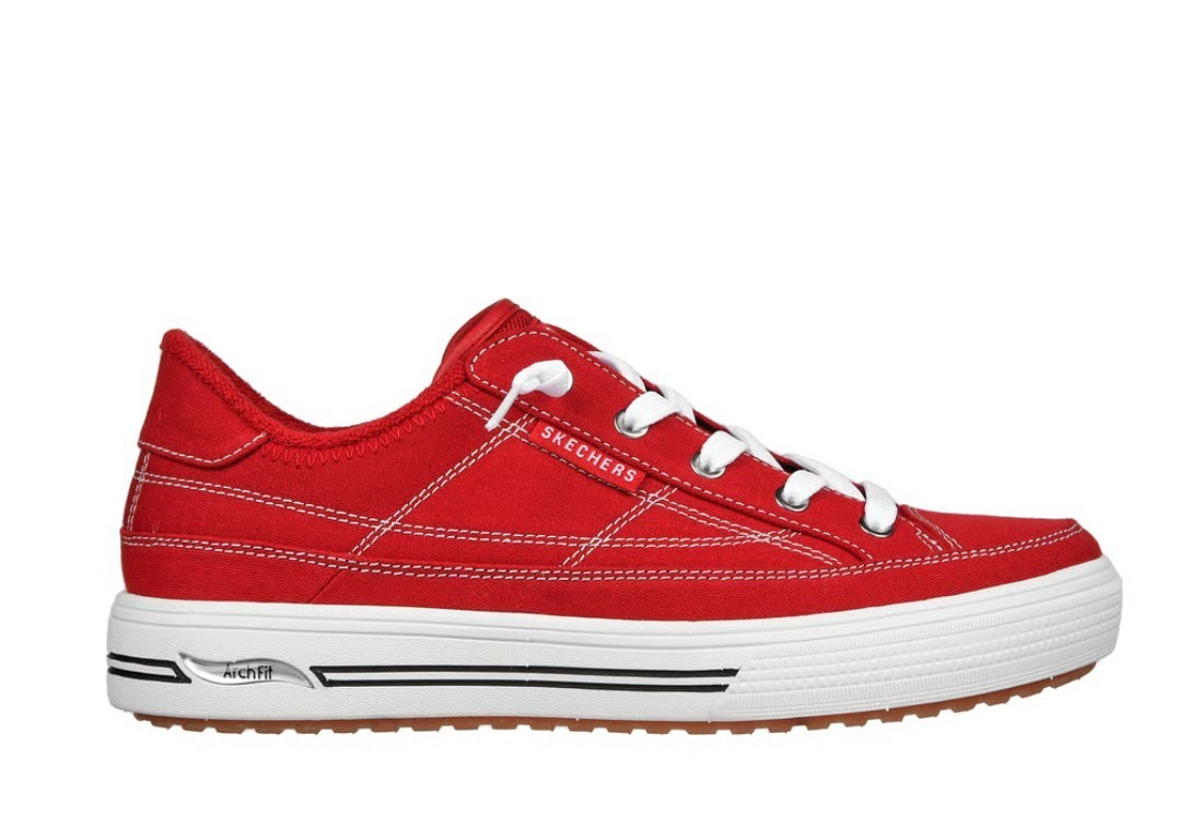 Women’s Skechers Arch Fit Arcade – Arcata RED size MEDIUM 5-13/NEW!!!
