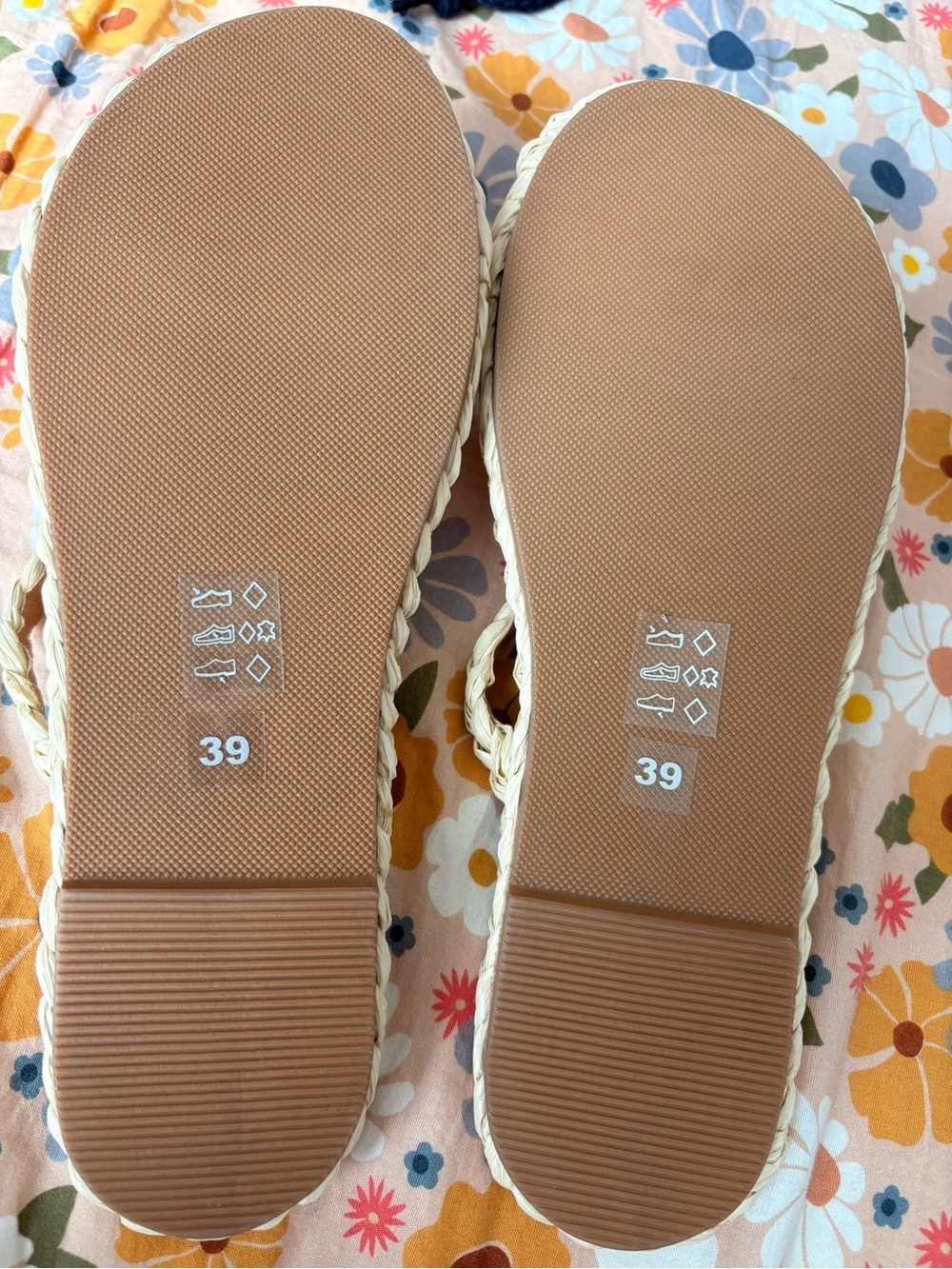 Tuckernuck Manebí Braided Strap Nude Slide Sandals – size 8.5/39