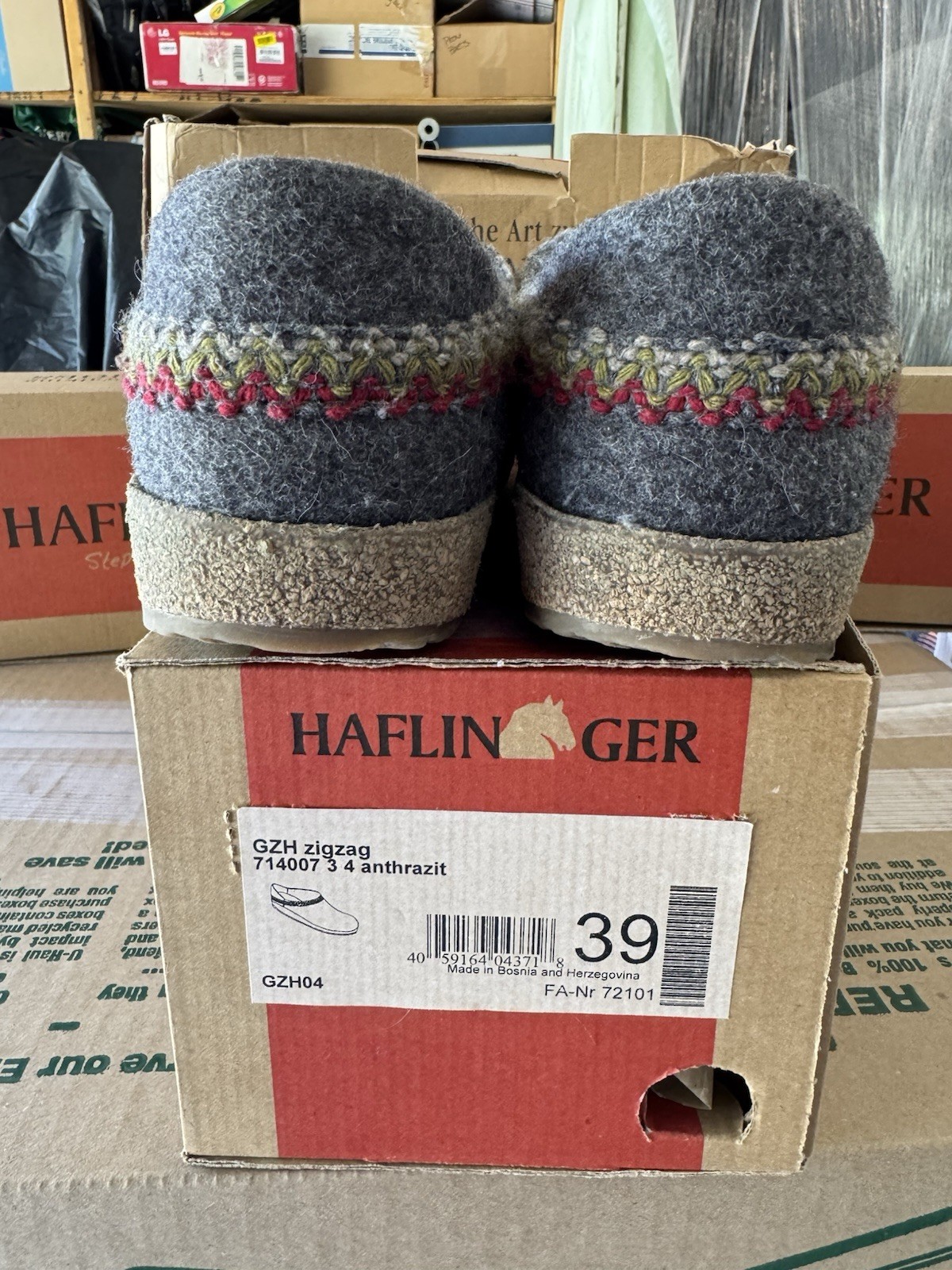 Haflinger GZH ZigZag Women’s US Size 39 Brand New w/Defects (see Description)