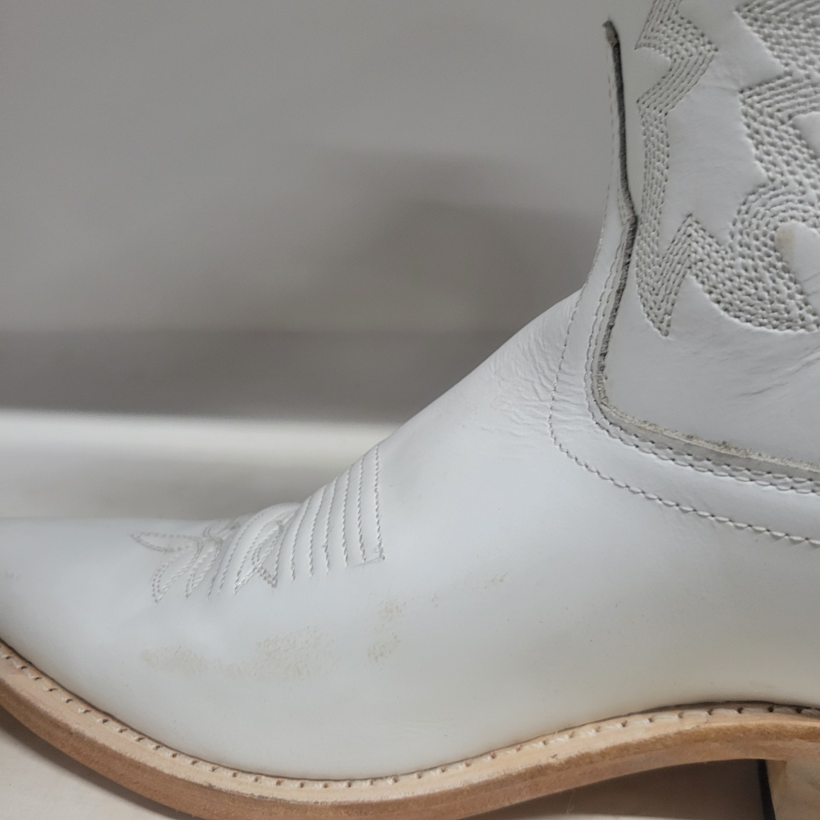 Old West 12″ Western Boot White Womens Size 6B