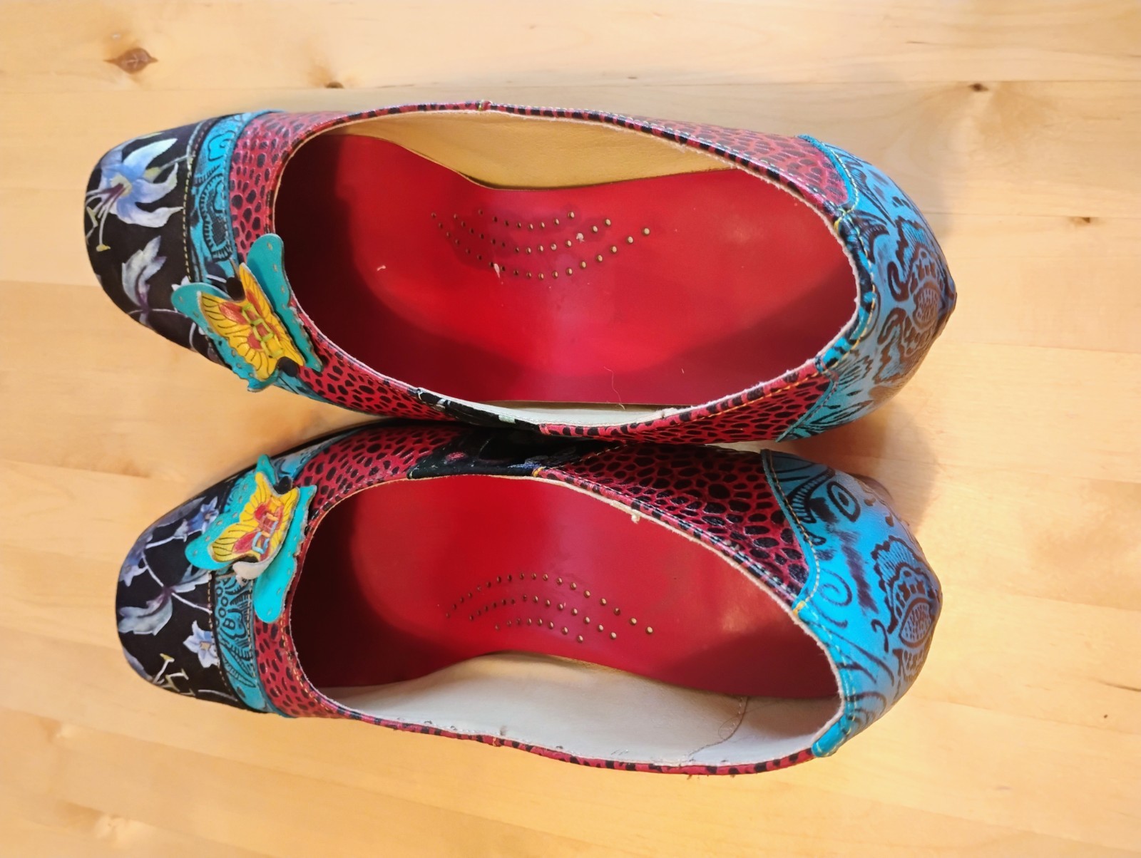 Obiono Womens Shoes 9-9.5 Art to Wear Whimsical Fairy Core Indie Retro Cottage