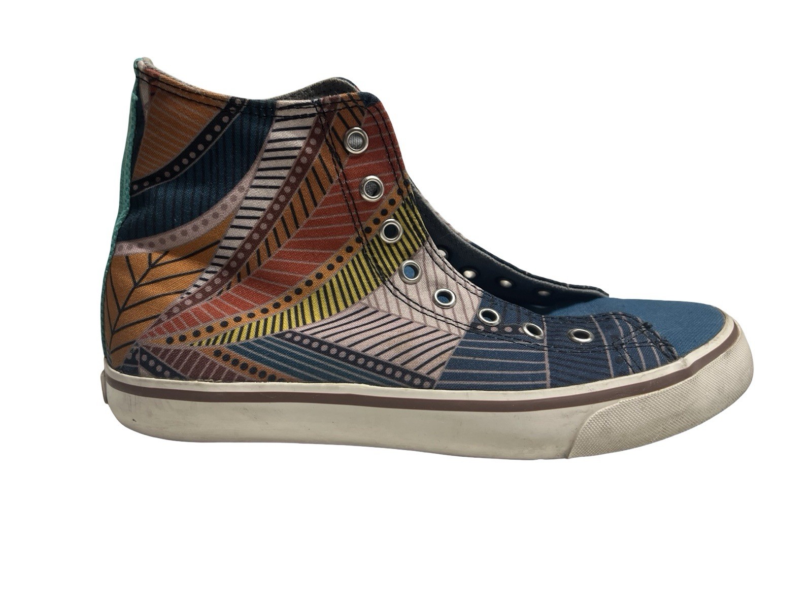 INKKAS Cyprus Canvas High Top Unisex Shoes Womens Size 8 Mens 6 Sneakers Shoes