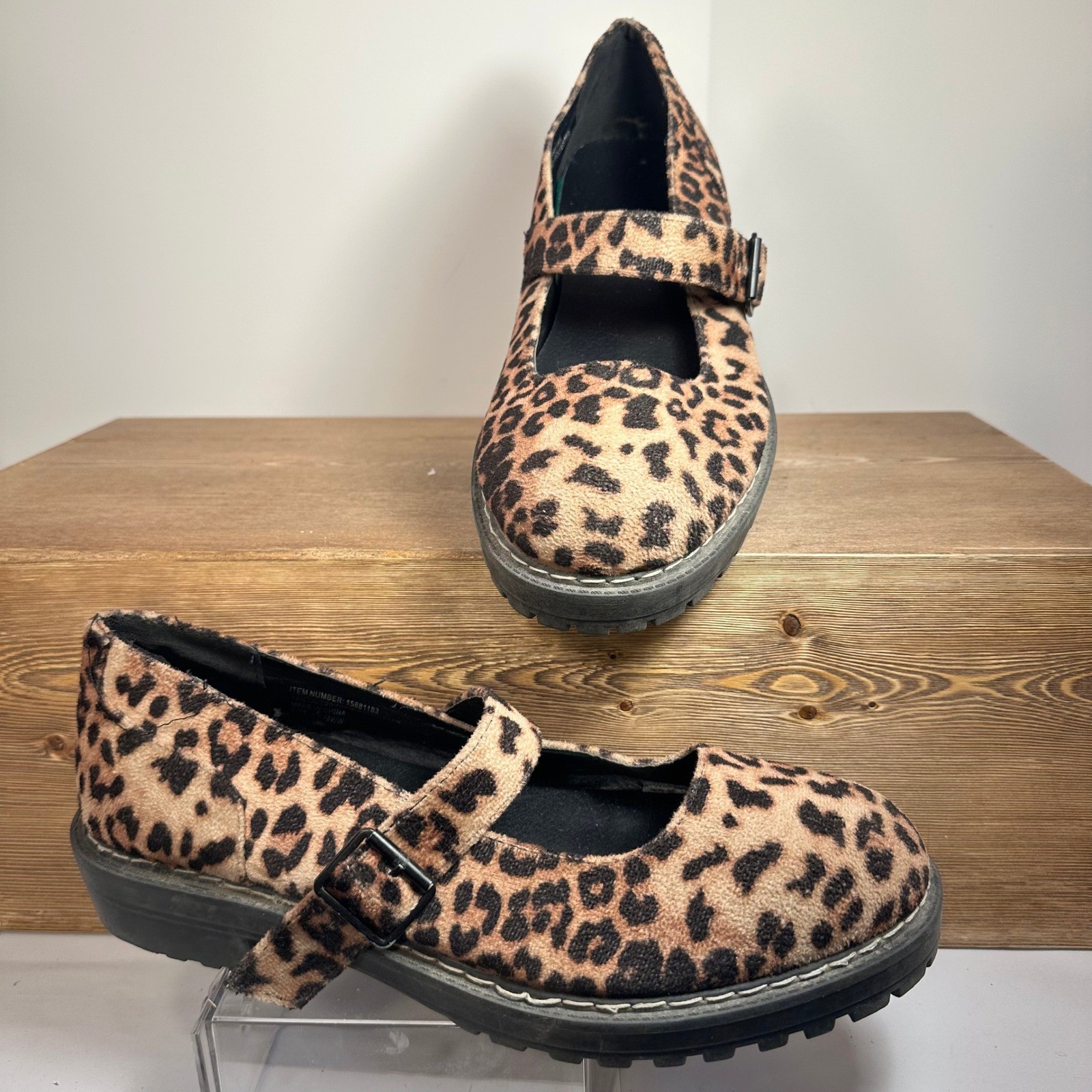 Torrid Leopard Print Mary Jane Flats Animal Print Comfort Shoes SZ 13WW Indie