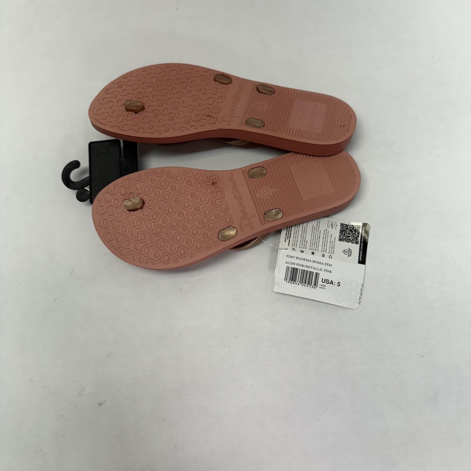 Ipanema Shoes Womens Size 5 Bossa Flip Flop Sandals Vegan Eco Friendly Beach