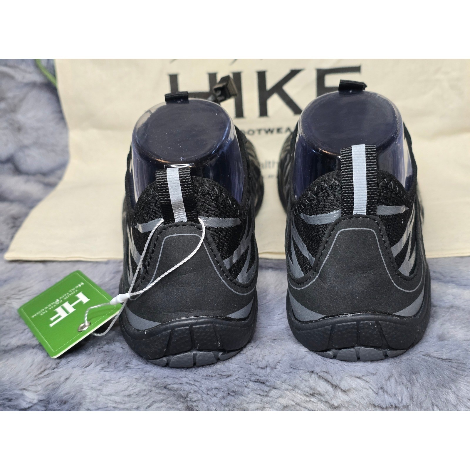 NWT Hike Footwear Lorax Pro Barefoot shoes Black/Grey Unisex EU 40/ us 9