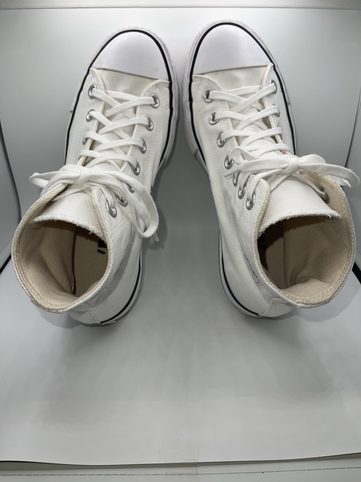 Converse Chuck Taylor High Top Platform Lift Sneaker Size 7 White Classic