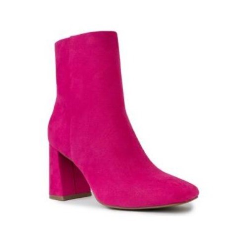 Sugar Womens Element Block Heel Square Toe Dress Booties Fuschia Size 8.5M NIB