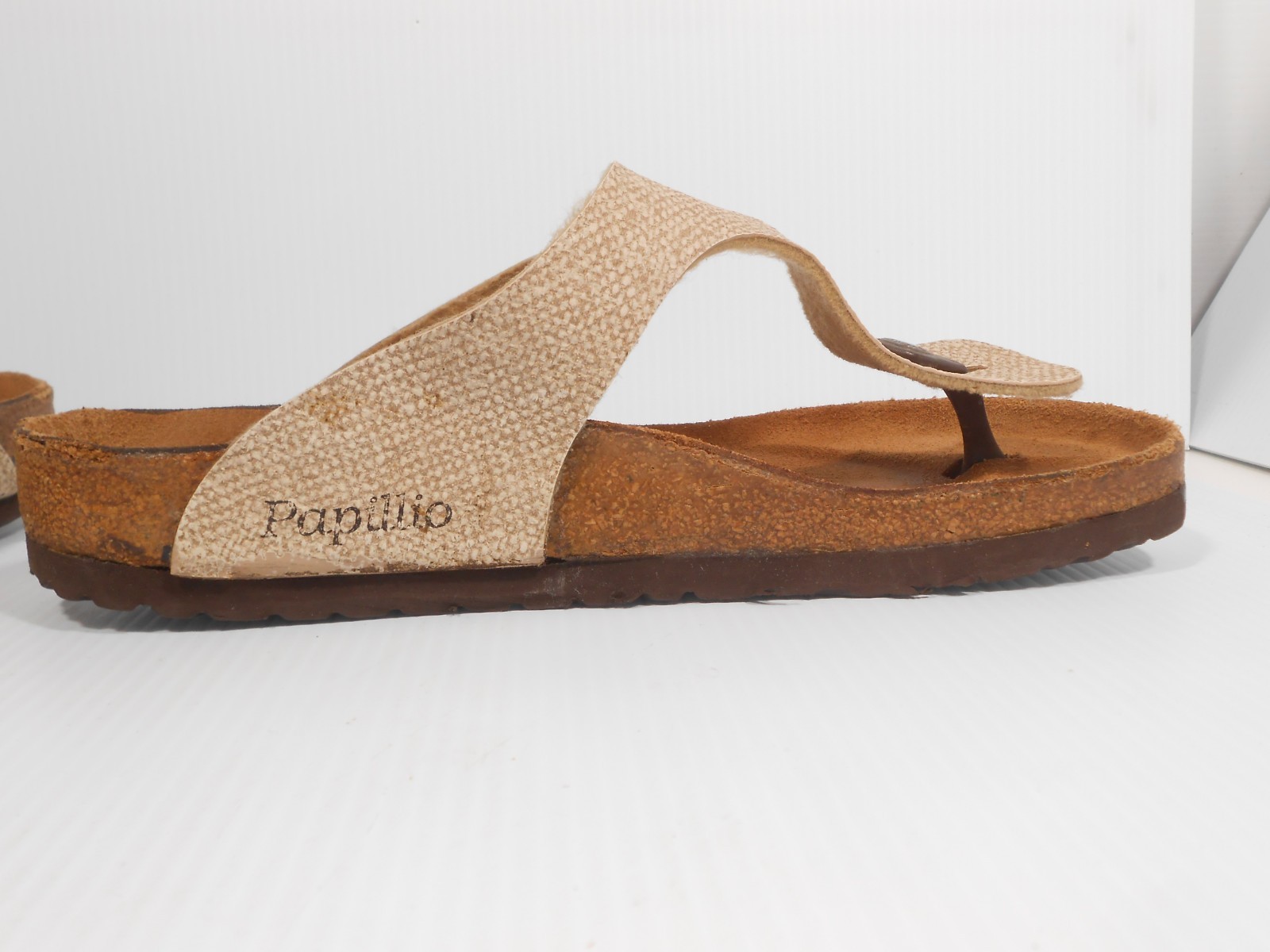 Birkenstock Papillio Thong Sandals Beige. Gizeh. Sz: 40. 260 L9 M7 Germany