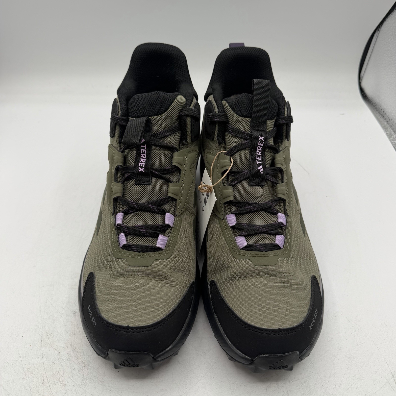 Adidas Terrex Anylander Mid Rain.Rdy Hiking Boots Womens Sz 9 Olive Green JQ9965