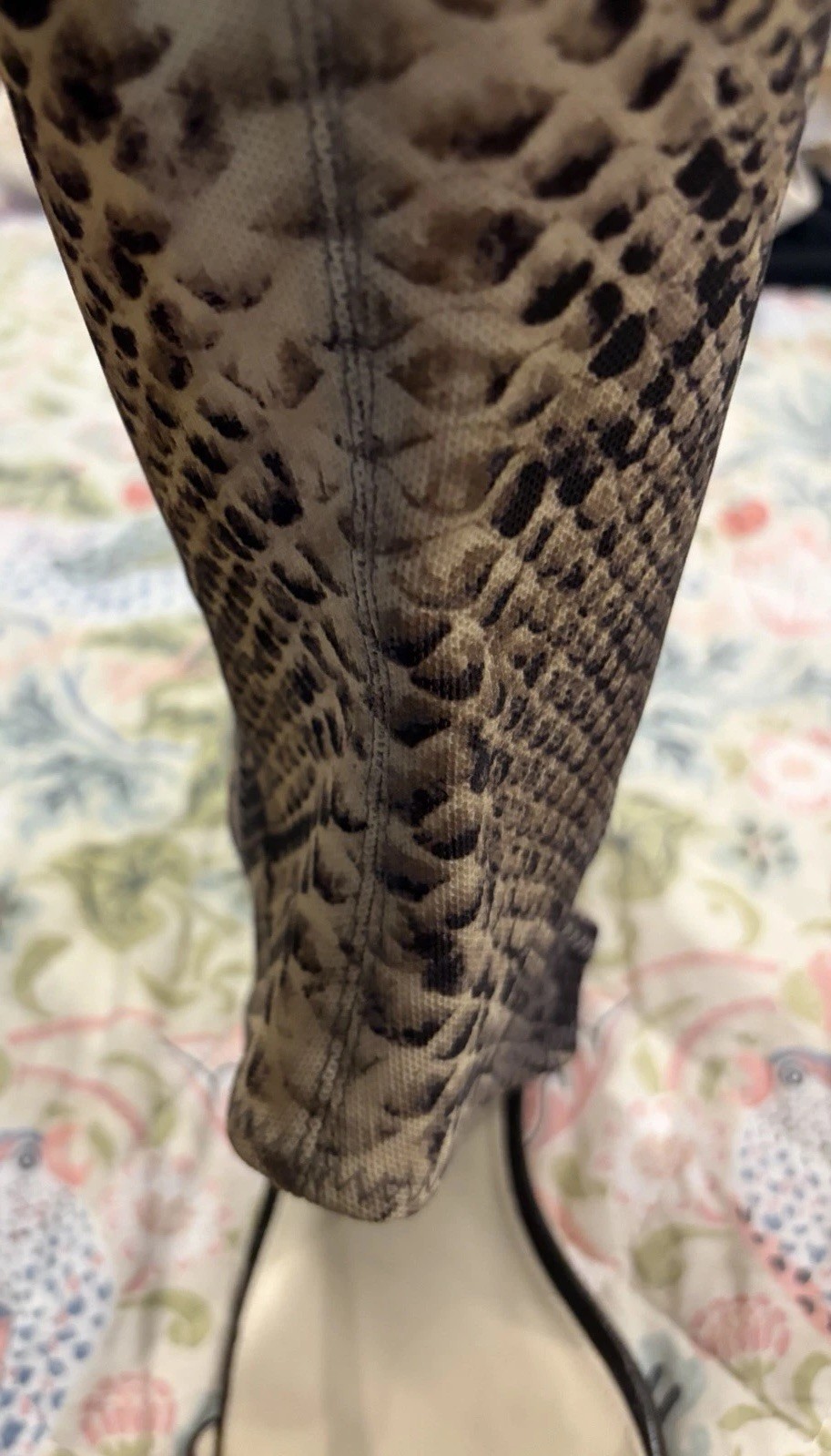 Via Spiga Size 10 Strappy And Elastic Sleeve Leopard Sexy Sandals Stilettos NWOB