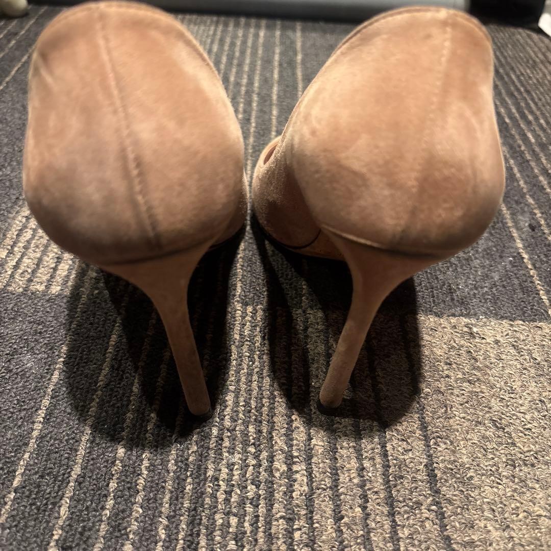 JIMMY CHOO Suede Pumps Beige 37.5