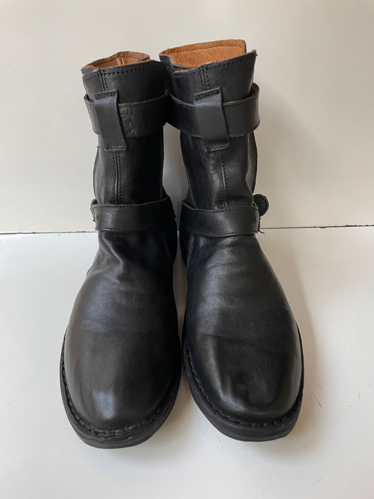 Fiorentini + Baker Eternity Black Strap Leather Women’s Boots EUR 36 / USA 6