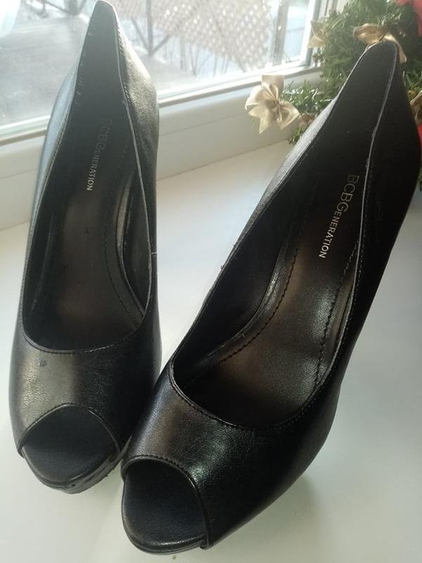 women BCBGeneration heels black leather 37.5