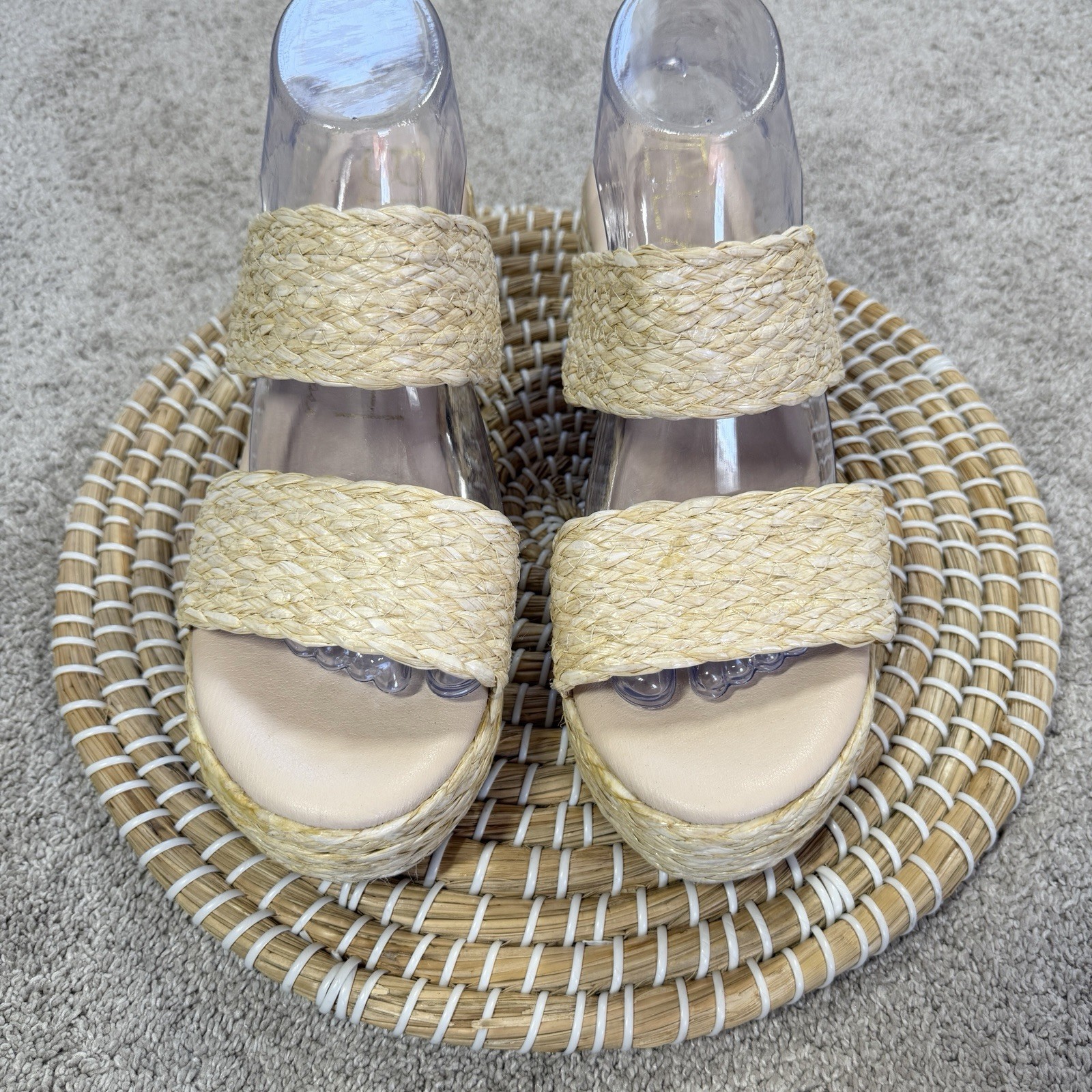 Beach by Matisse Women’s Ocean Ave Espadrille Platform Slide Sandal Natural 10