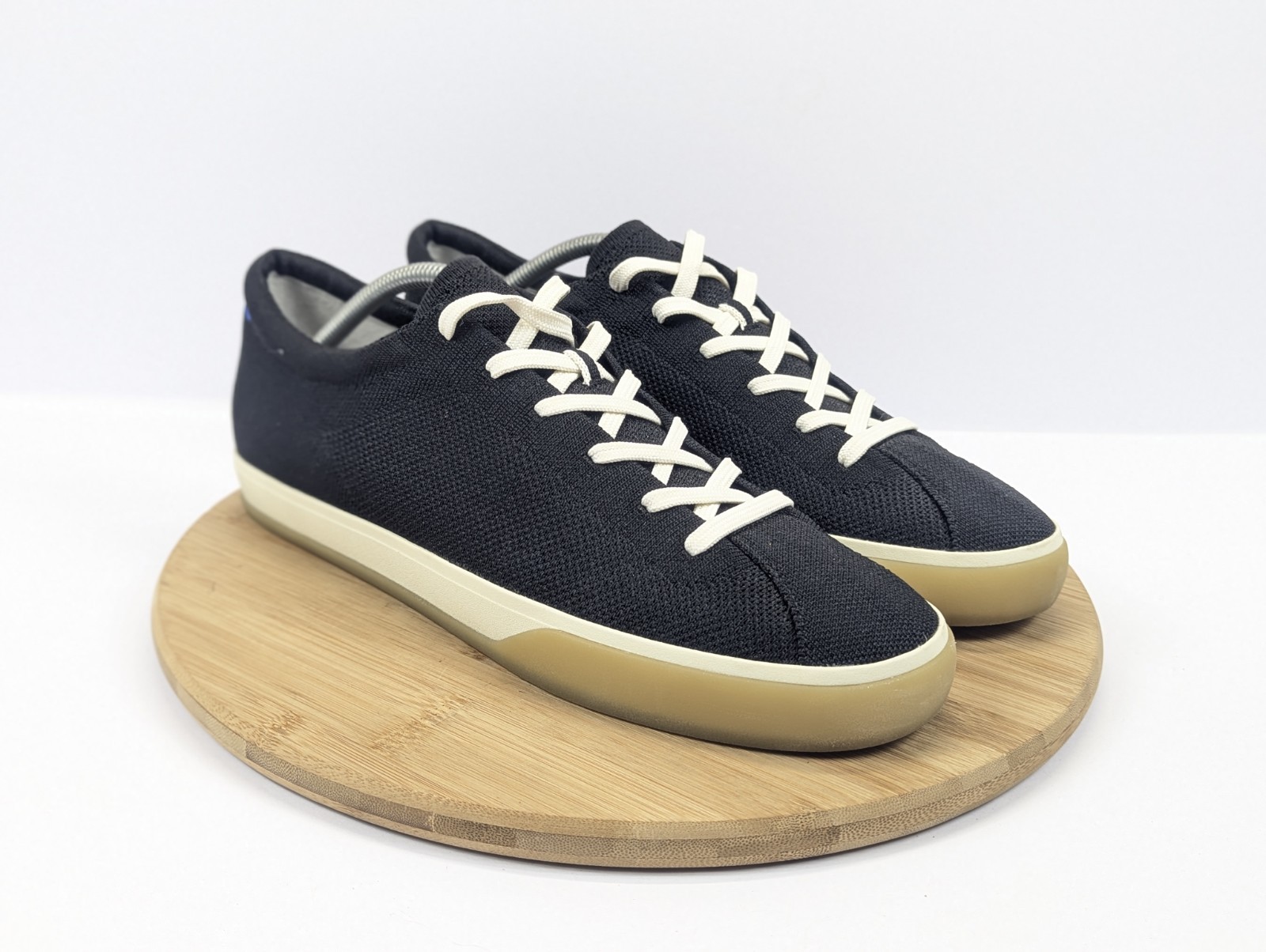 Rothys Shoes Black Gum Knit Low Top Sneakers Womens 12.5 Casual