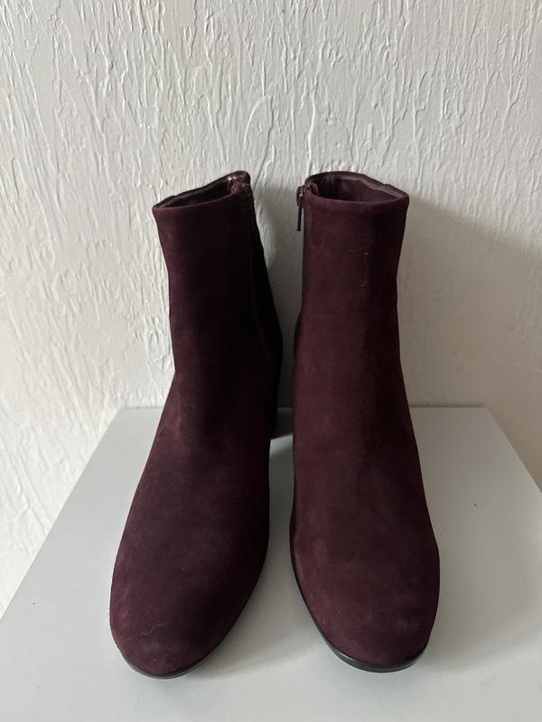 women unisa ankle boots burgundy suede 41