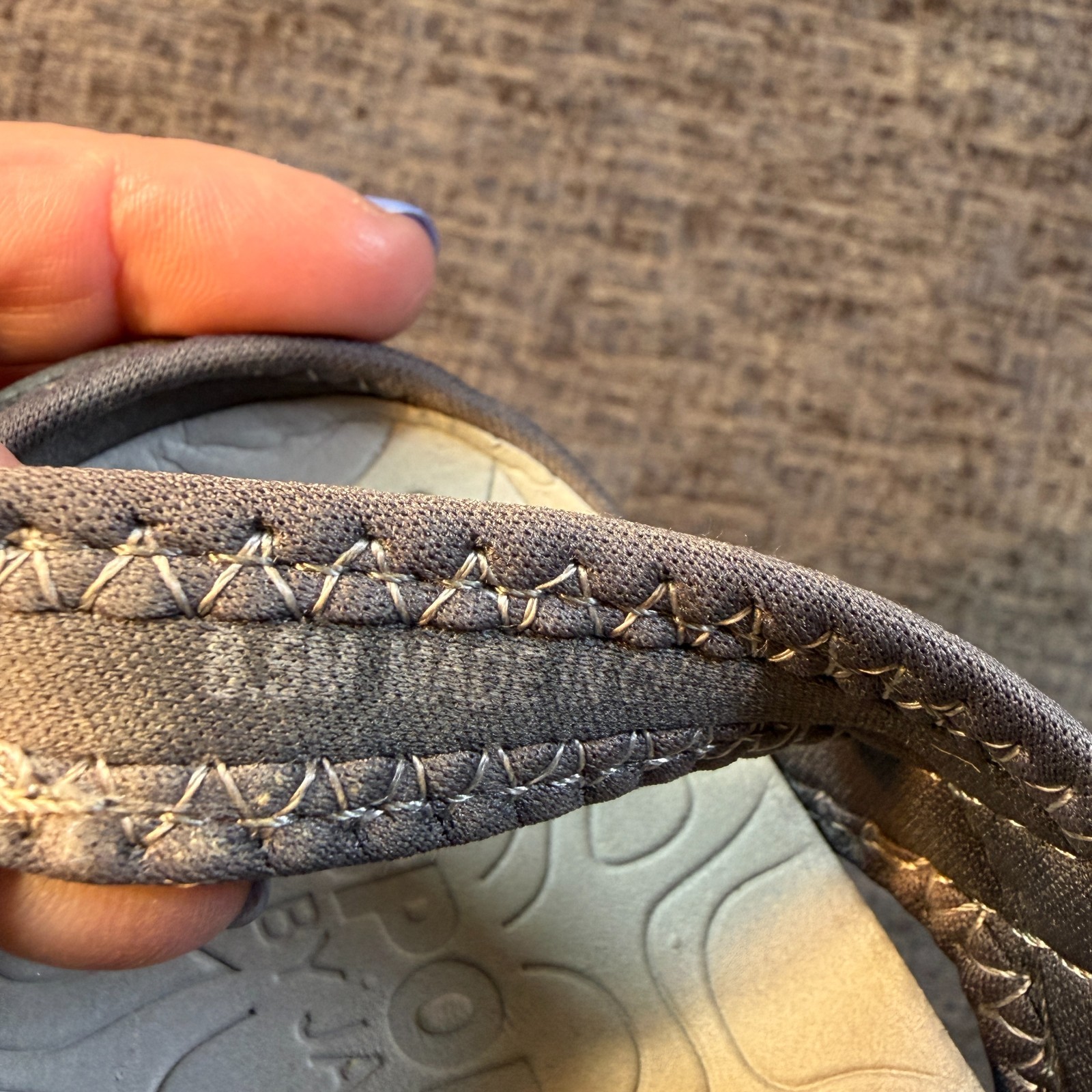 JBU JSport Poppy Sandal Gray Poppy Ladies Hook & Loop Closure Size 8.5