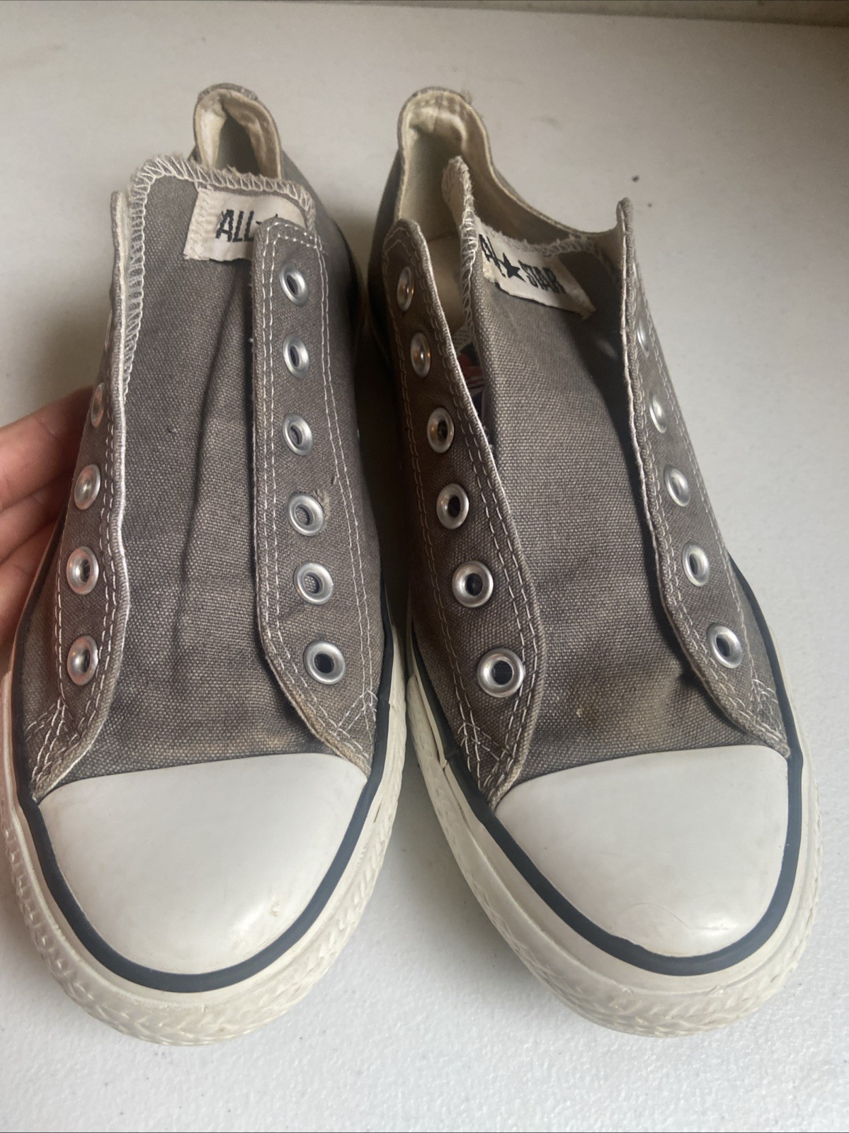 Grey Converse Chuck Taylor All Star Low Sneakers Women’s Size 10 or Men’s Size 8