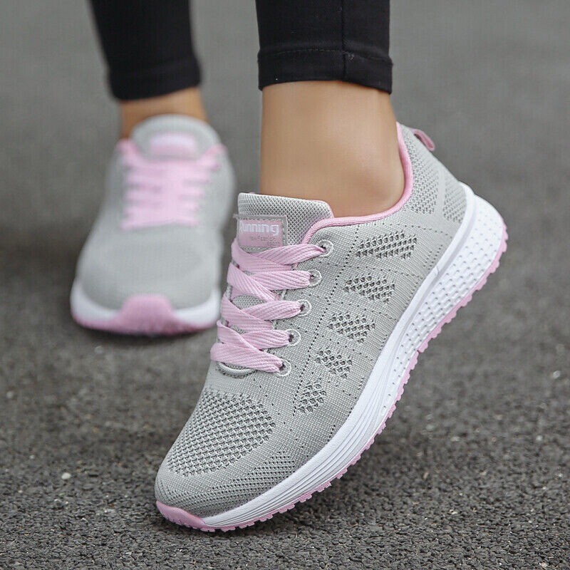 Orthopedic Walking Round Shoes for Women Mesh Breathable Trainers Outdoor Sport