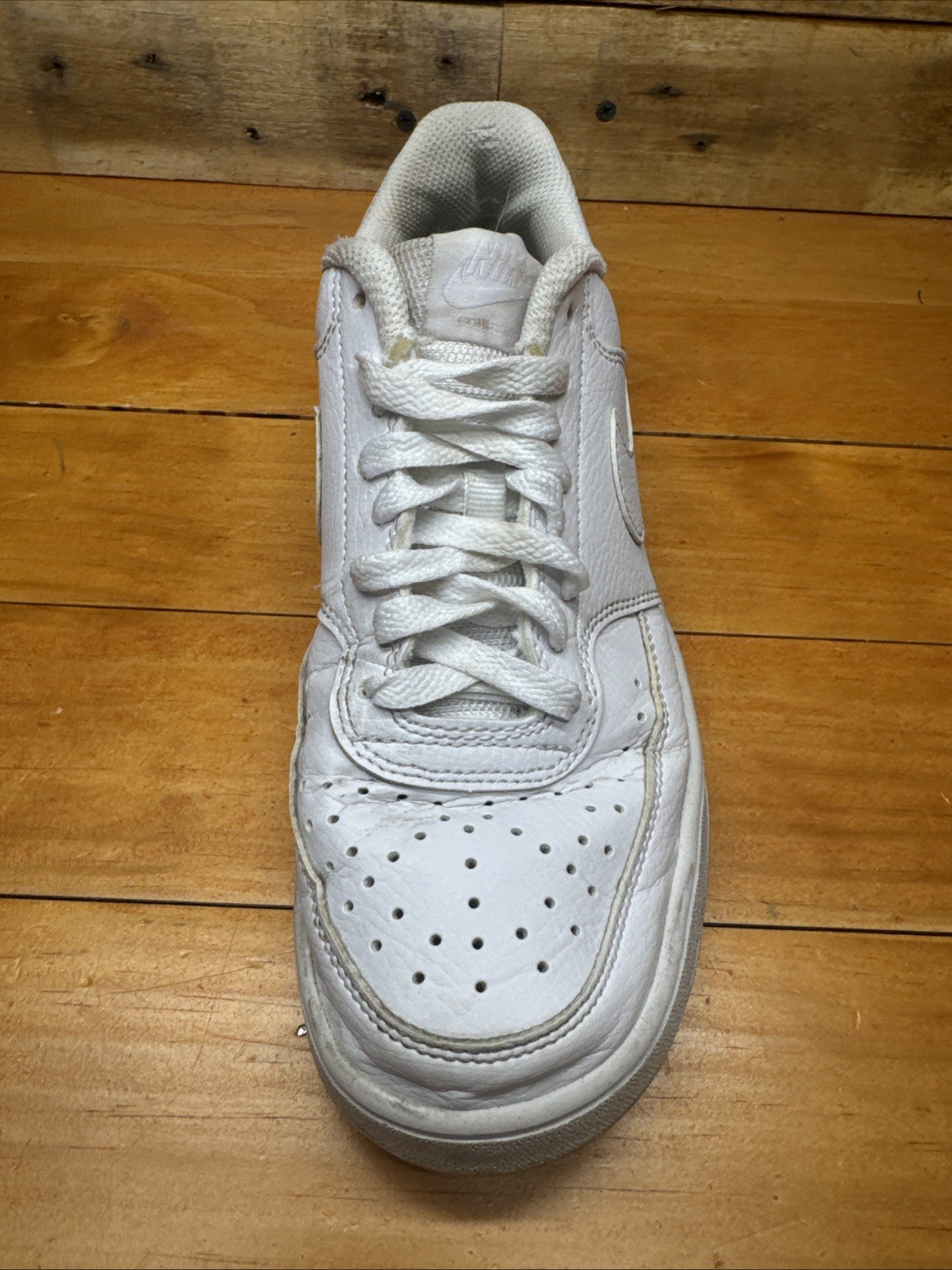 NEW Nike Court Vision Low Next Nature Triple White DH3158-100 Womens Size 8