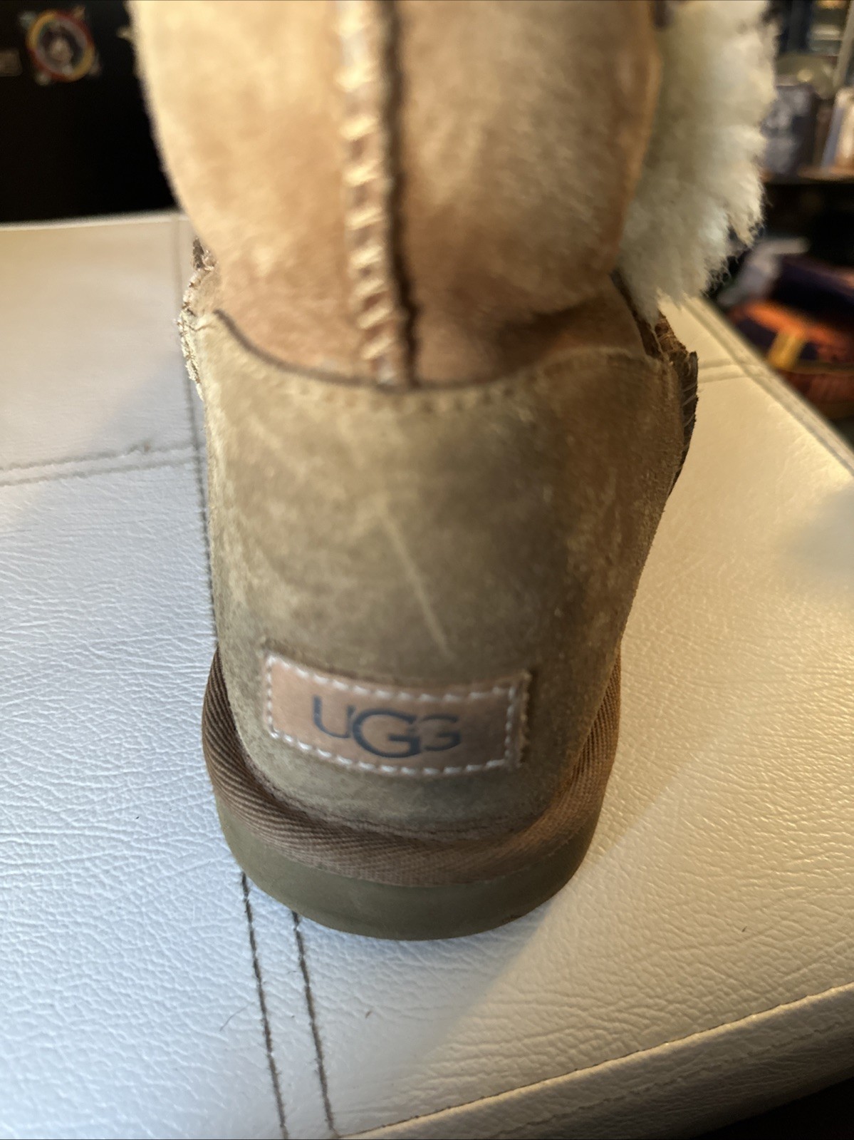 UGG 1016227 Bailey Button Triplet II Size 12 Women’s Boots – Chestnut