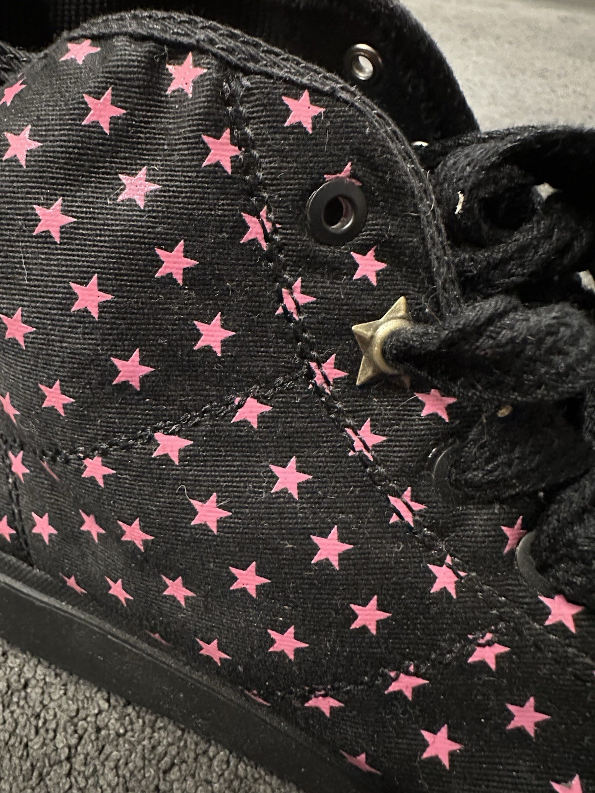 Avril Lavigne x Lotto Stars Sneaker RARE 39 Black Pink Japan