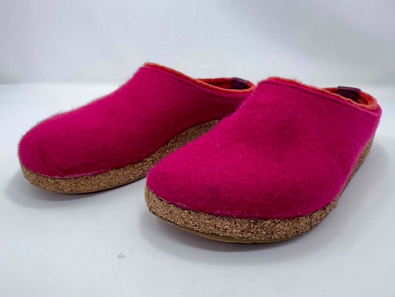 Haflinger Flair Wool Felt Clogs Shoes Womens EU 39 US 8.5 Red Slip On Germany
