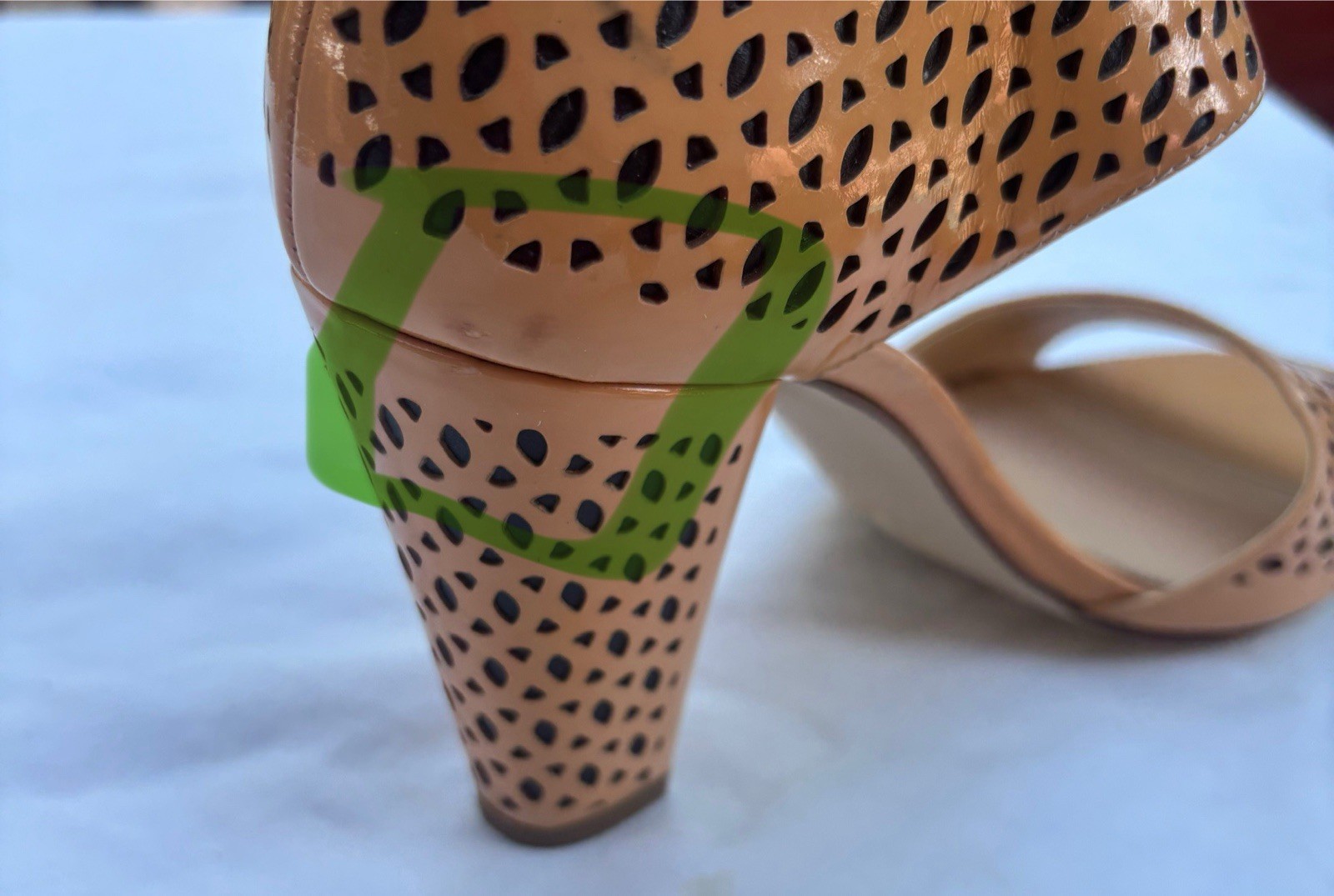 J Crew Women’s Perforated Sandals with Cut-Outs. Peach/Tan.Size 9.Made in Italy