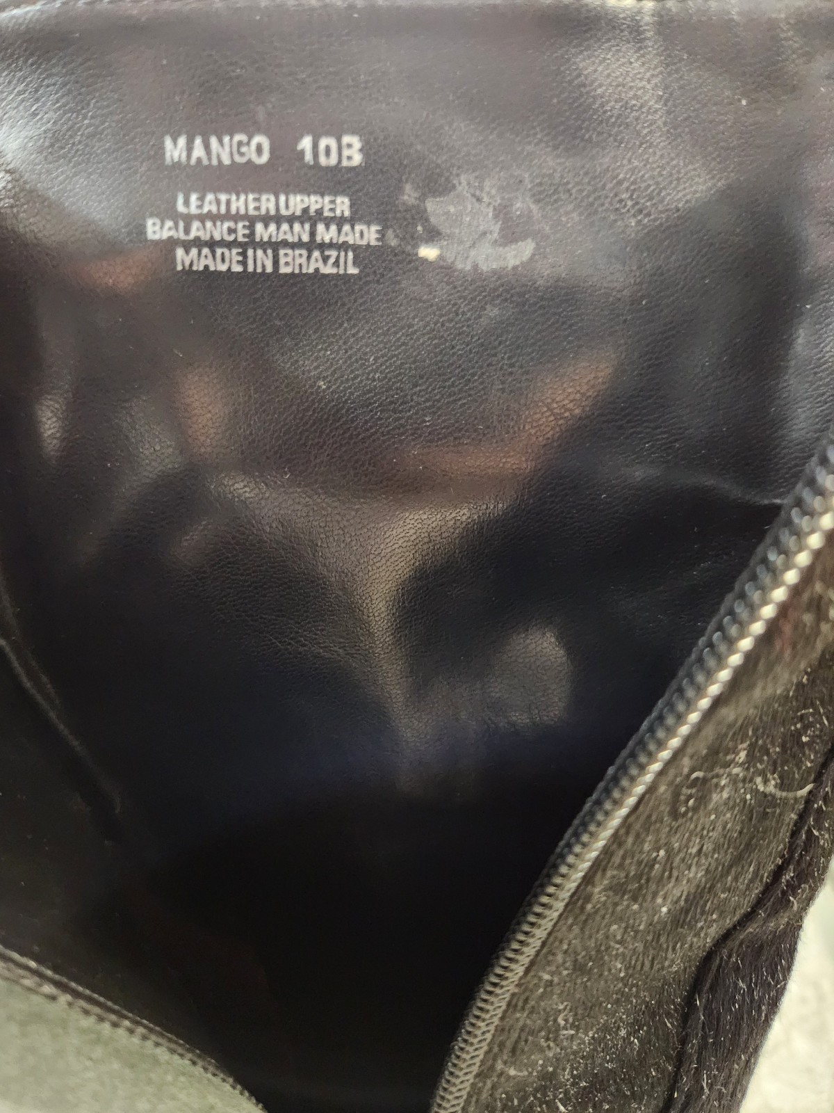 Vintage Y2K Black Pony Hair Fur Ankle Boots Made in Brazil Womens Size 10