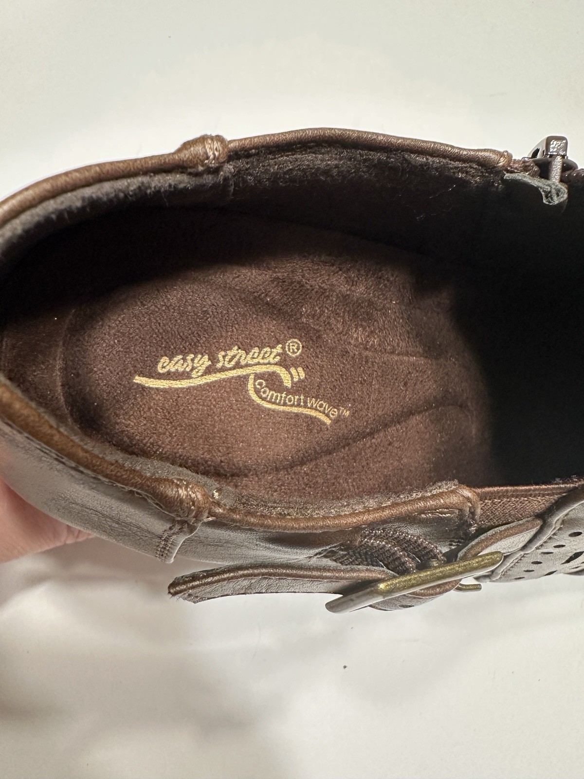 Easy Street Comfort Brown Booties Style Size 8