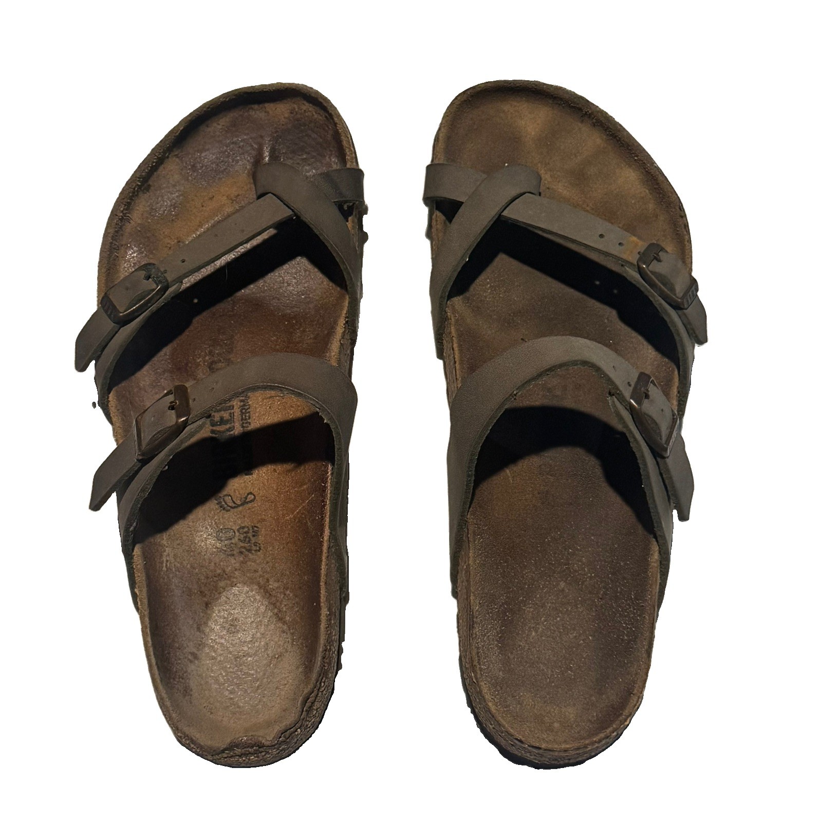 Birkenstock Women’s 39 8-8.5 Mayari Oiled Leather Sandals Toe Loop Regular/Wide