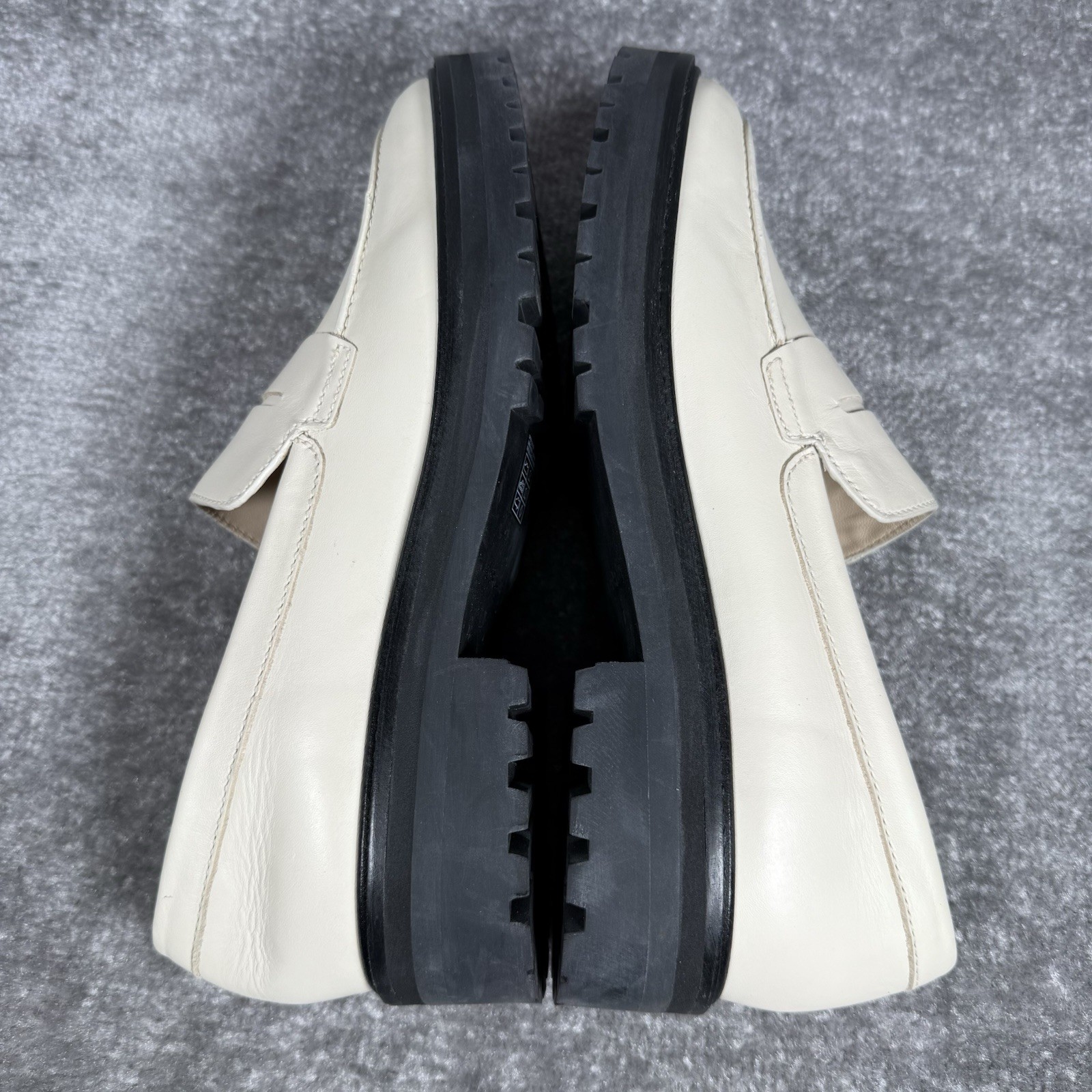 EVERLANE The Lug Sole Loafer 9.5 Chunky Parchment Cream Ivory Leather Platform