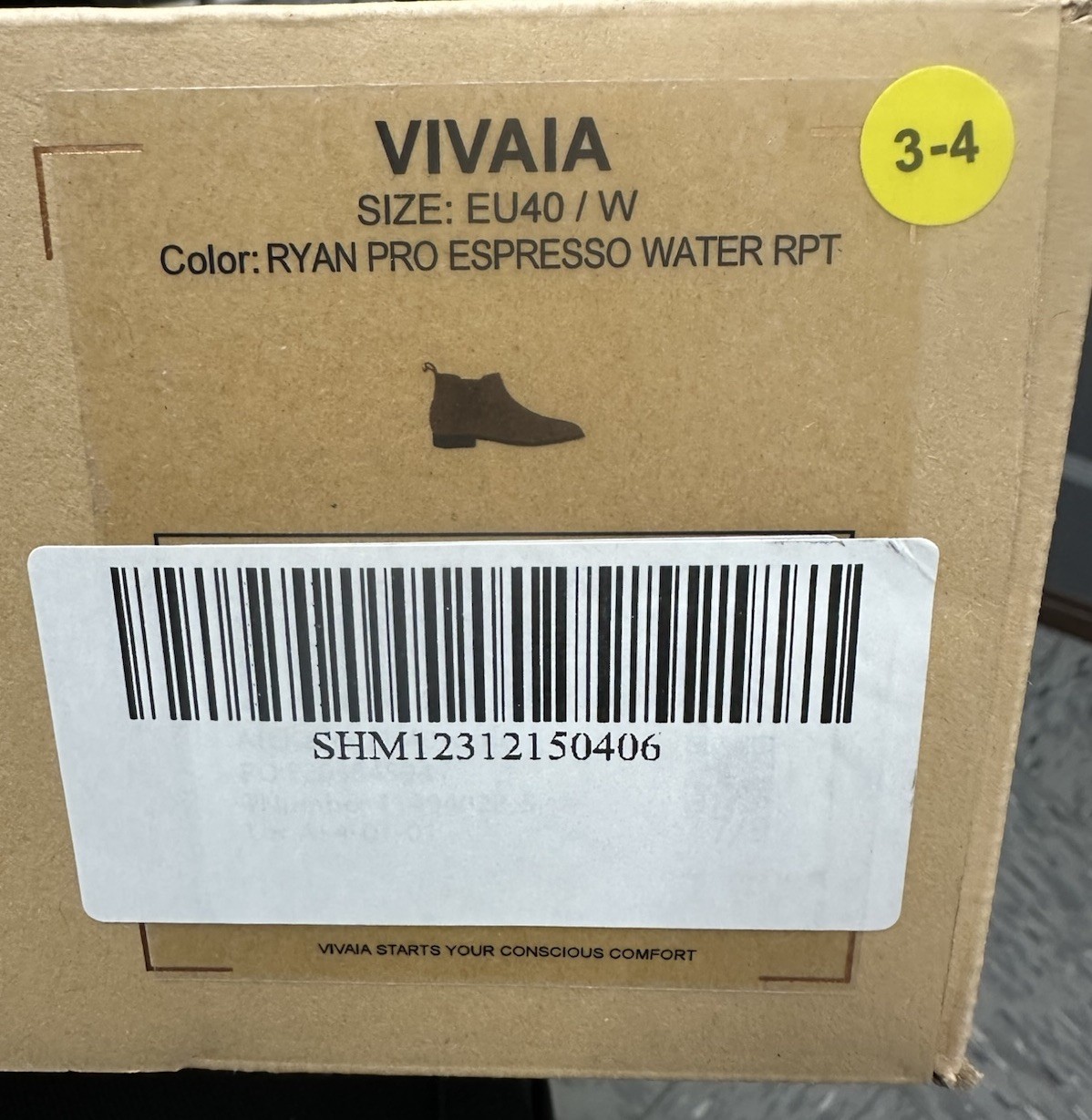 VIVAIA Water Repellent Ryan Pro Chelsea Boots Espresso Size 40/W US 9/W