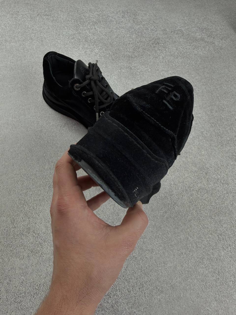Filling Pieces Low Eva Velvet Black Sneakers Size 38 Duties Paid (USA)