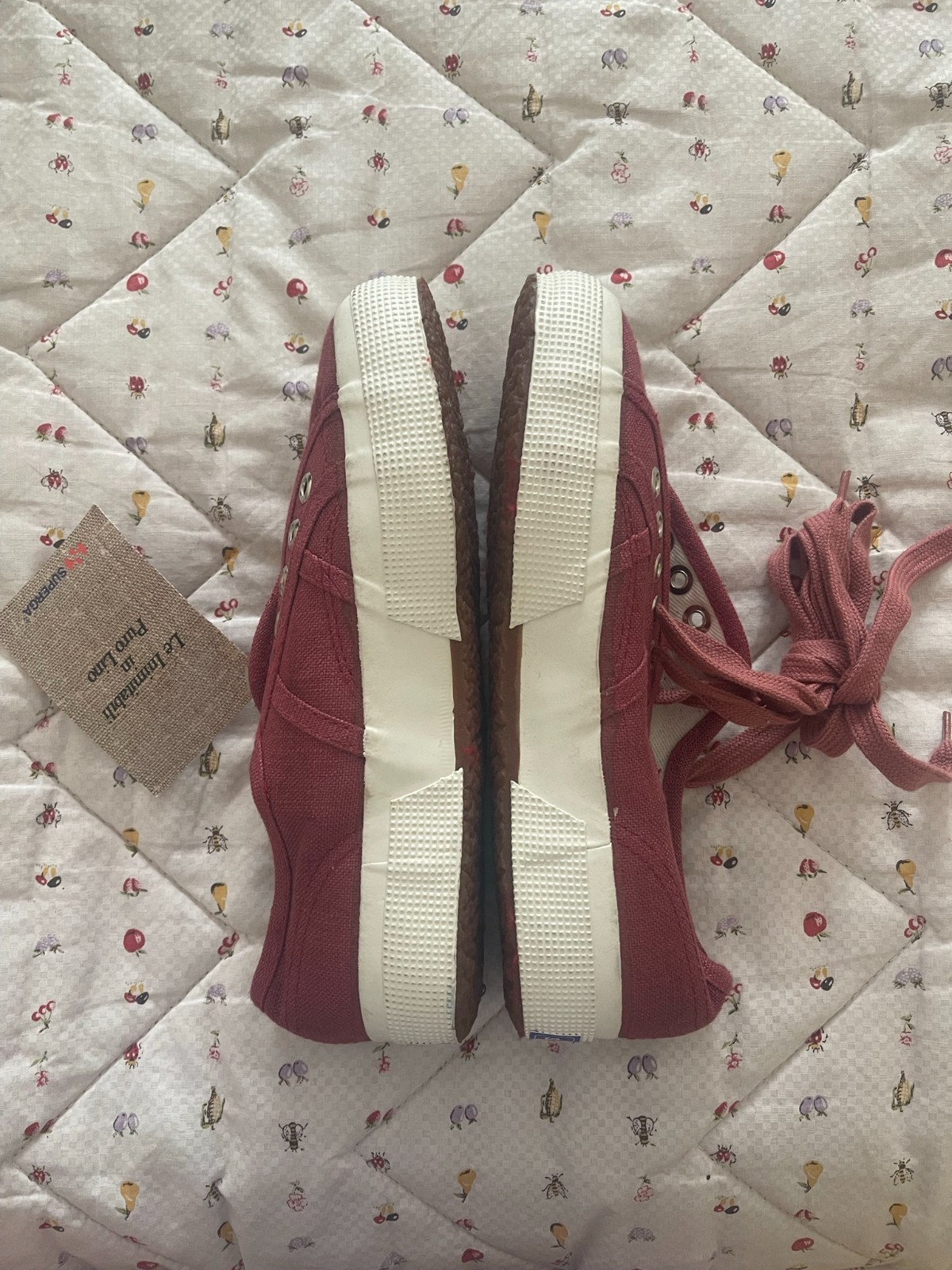 Superga Linen Classic Sneakers Trainers Size IT 36