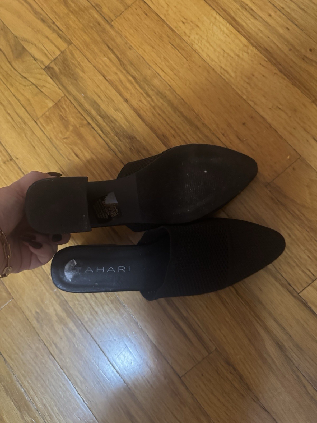 Tahari Women’s Santorini Knit Slip-On Mules