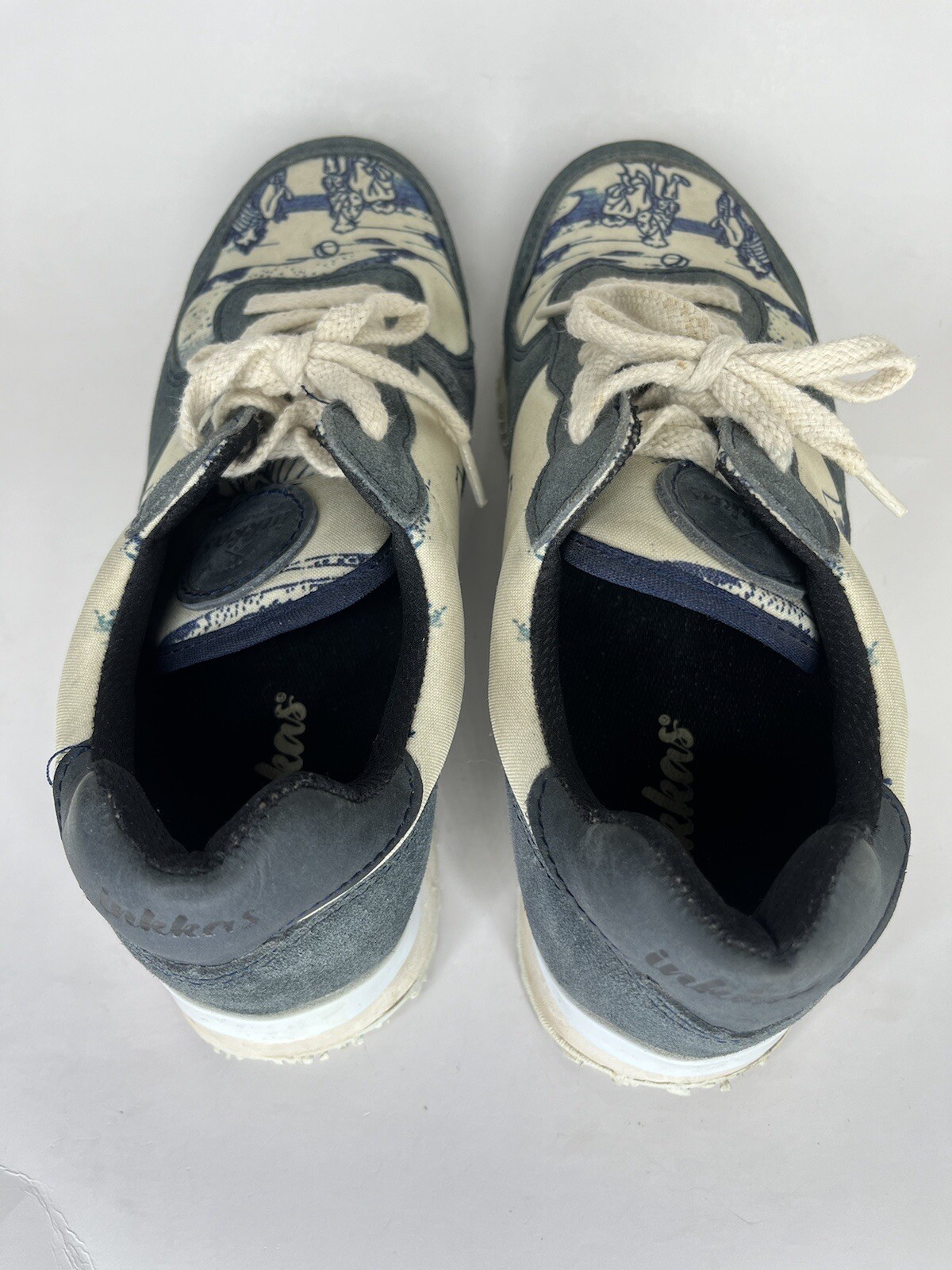 Inkkas Shoes Sneakers Women Size 9 Leather/polyester Lace Up Casual Athletic
