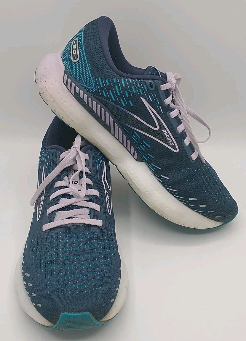 Brooks Glycerin GTS 20 Womens 10 Blue Lavender Athletic Running Shoes Sneakers