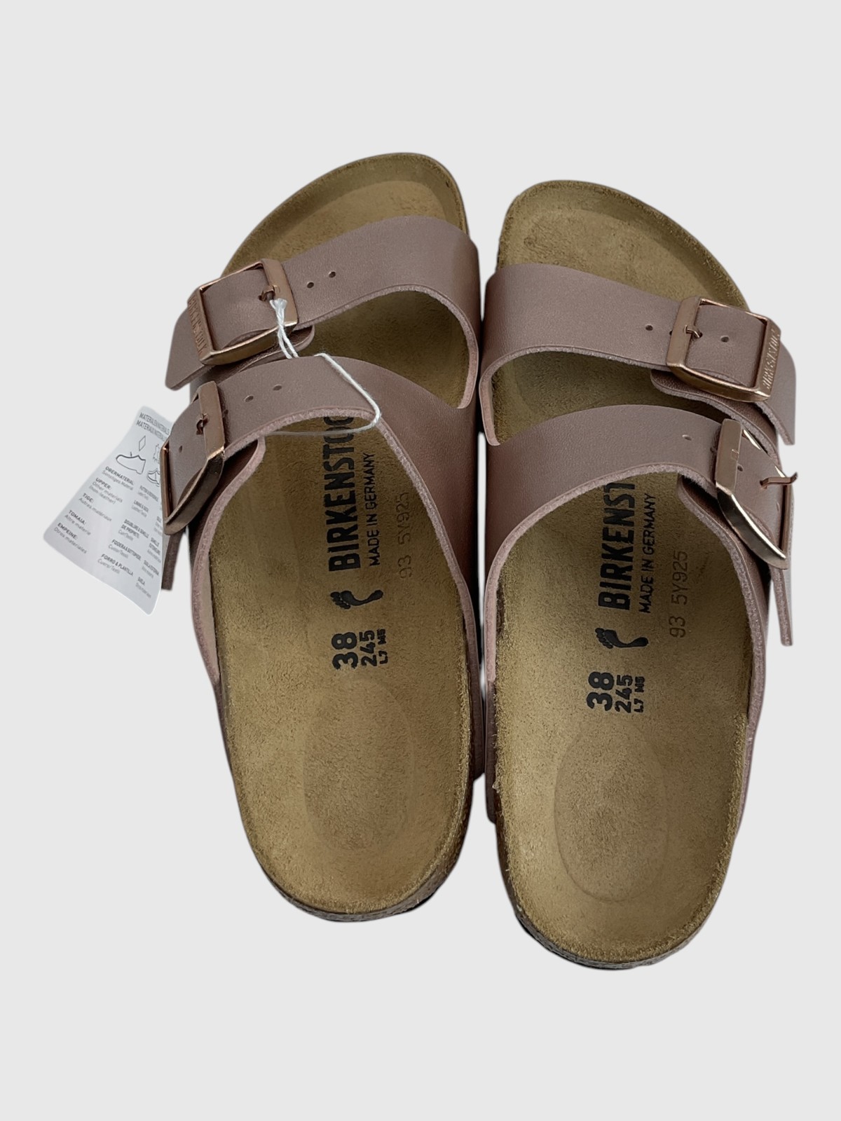 Birkenstock Arizona Women’s Size 7 US 38 EU Copper Sandals Narrow NIB