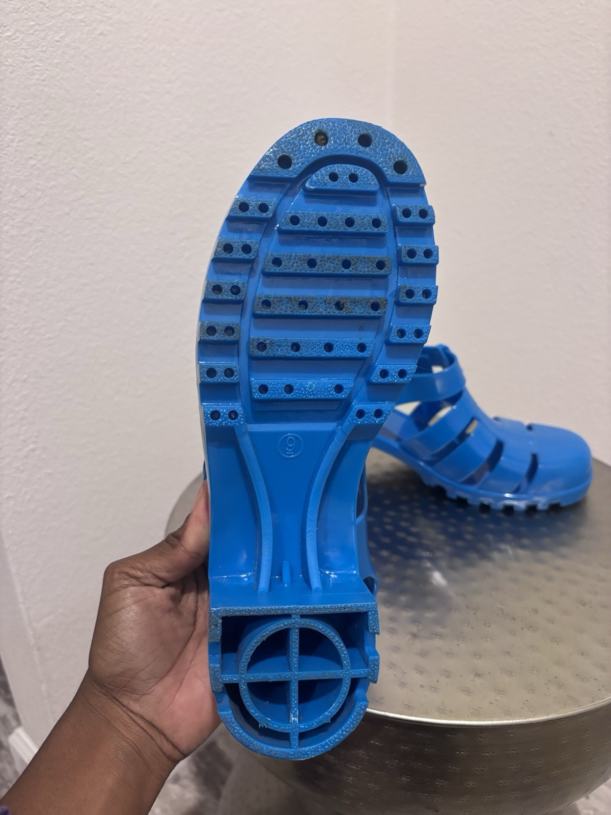 Kali Jelly Sandals With Heel In Blue