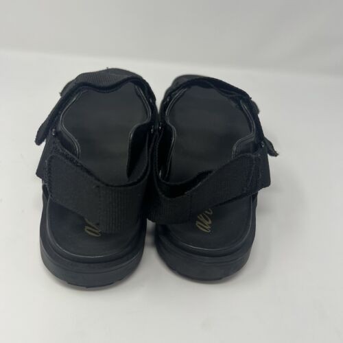 Aerie Womens Platform Strappy Sandal Black Sz 9