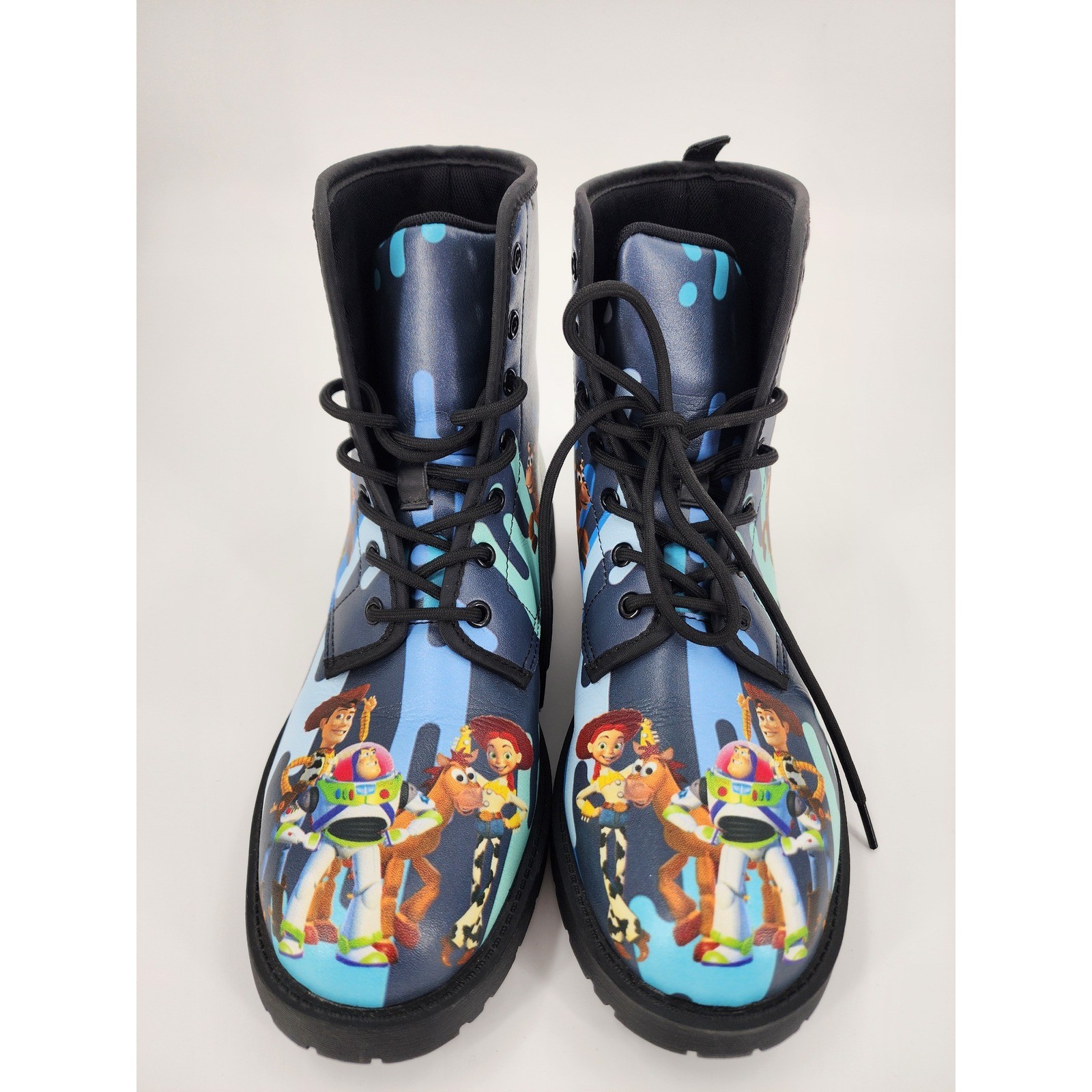 Disney Pixar Toy Story Combat Boots Navy Blue Buzz Woody Jessie Kids Youth 4