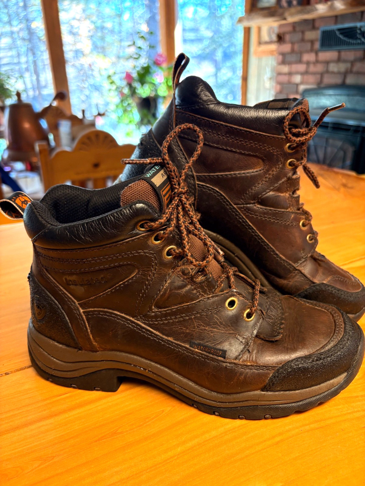 Ariat ATS Women’s Terrain Hiking/Riding Boot 7B Dark Brown Insulated Waterproof